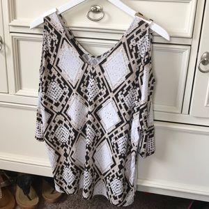 INC cold shoulder shirt